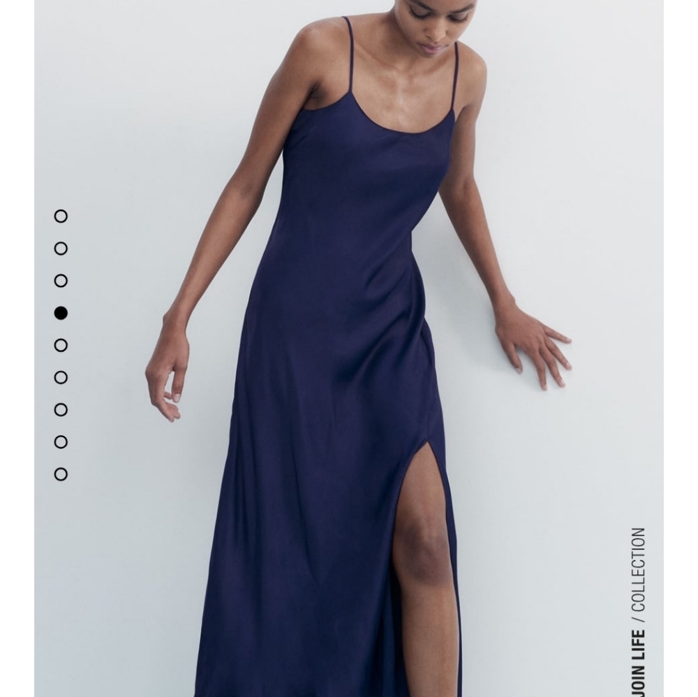 ISO Zara satin slip dress
